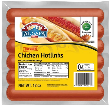 Alsafa-Chicken Hot links 12.oz