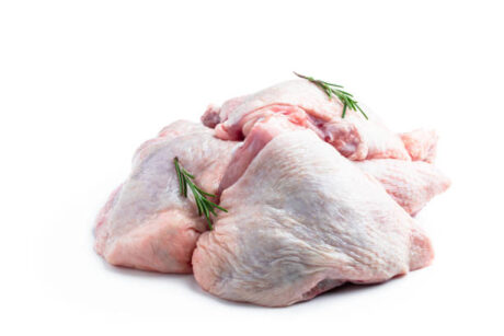 Chicken Leg/Thigh Bone-In-ABF W / Skin/LB